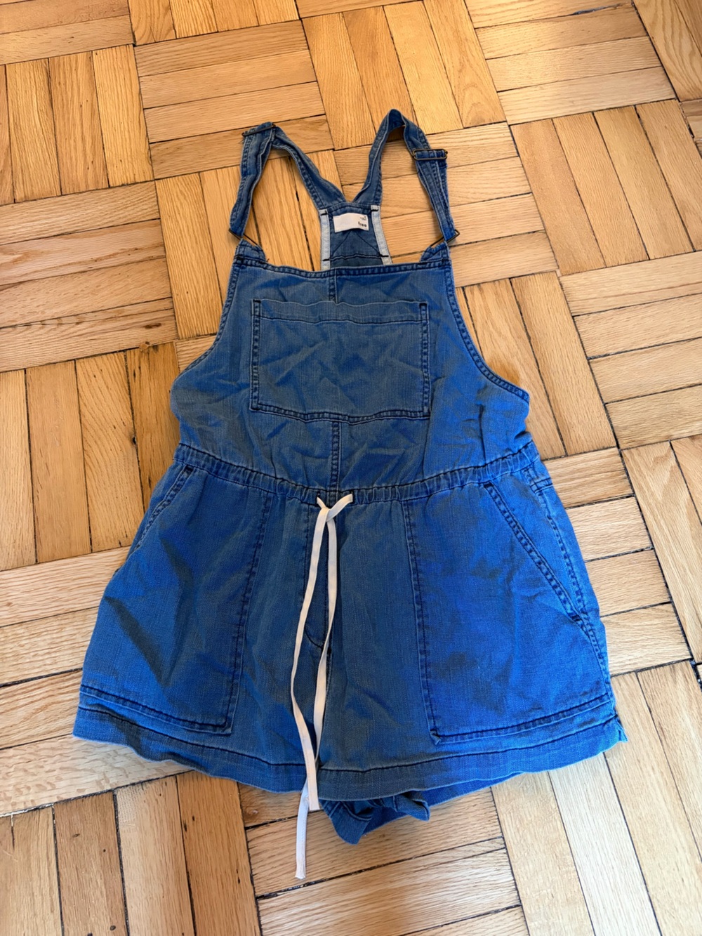 Wilfred free Blue soft Denim Short Overalls